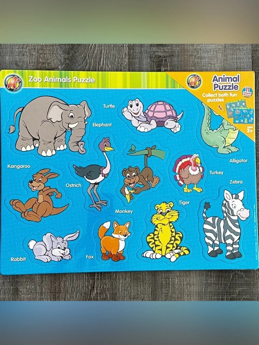 💞 New 11-Piece Zoo Animals Educational Learning Puzzle